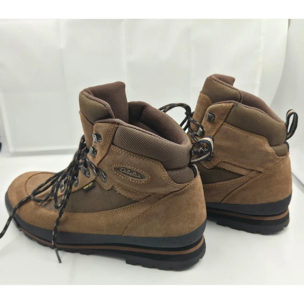 Cabelas Mens 9.5 EE Gore-Tex Waterproof Suede Hiking Boots Brown 81-2388 Wide